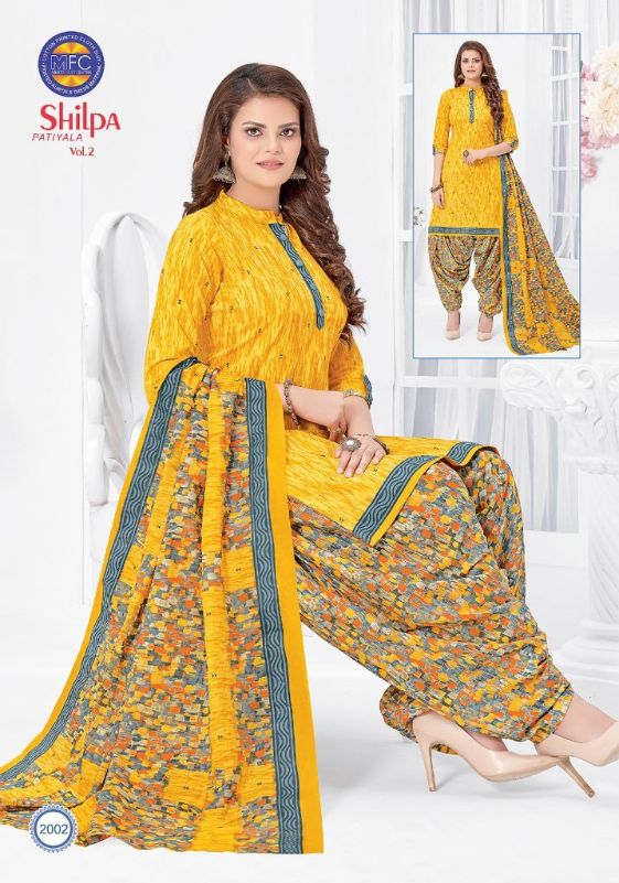 Mfc Shilpa Patiyala 2 Regular Wear Printed Cotton Ready Made Dress Collection